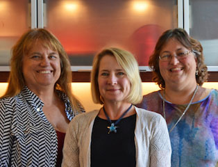 Our design team: Lee Anna O'Daniel, Sarah Day, and Jill Boaz